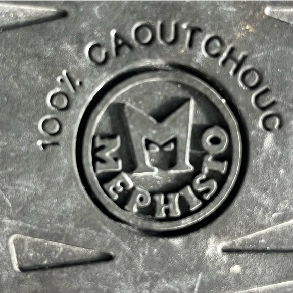 Mephisto Womens Sz 38 EU 7 US Wedge Heel Flower  Sandals Red Black Leather - Picture 7 of 8